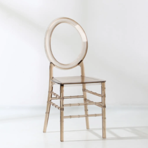 Clear O Back Resin Chair