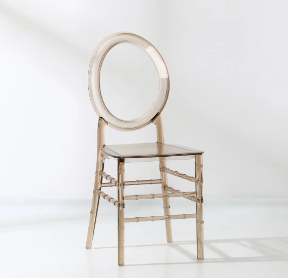 Clear O Back Resin Chair