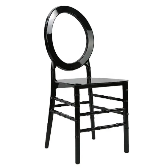 Clear O Back Resin Chair - Image 3