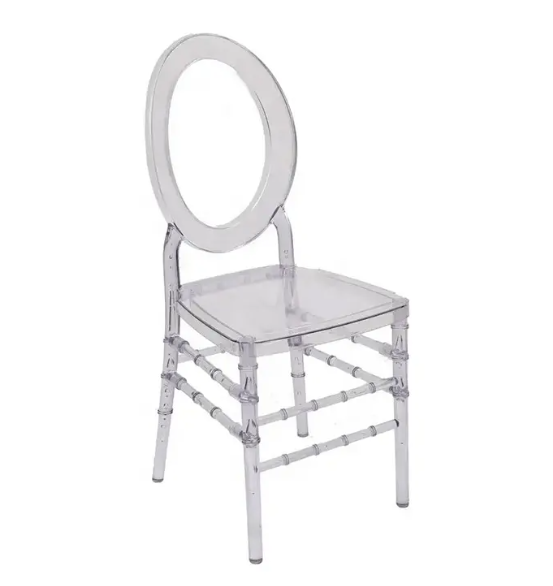 Clear O Back Resin Chair - Image 4