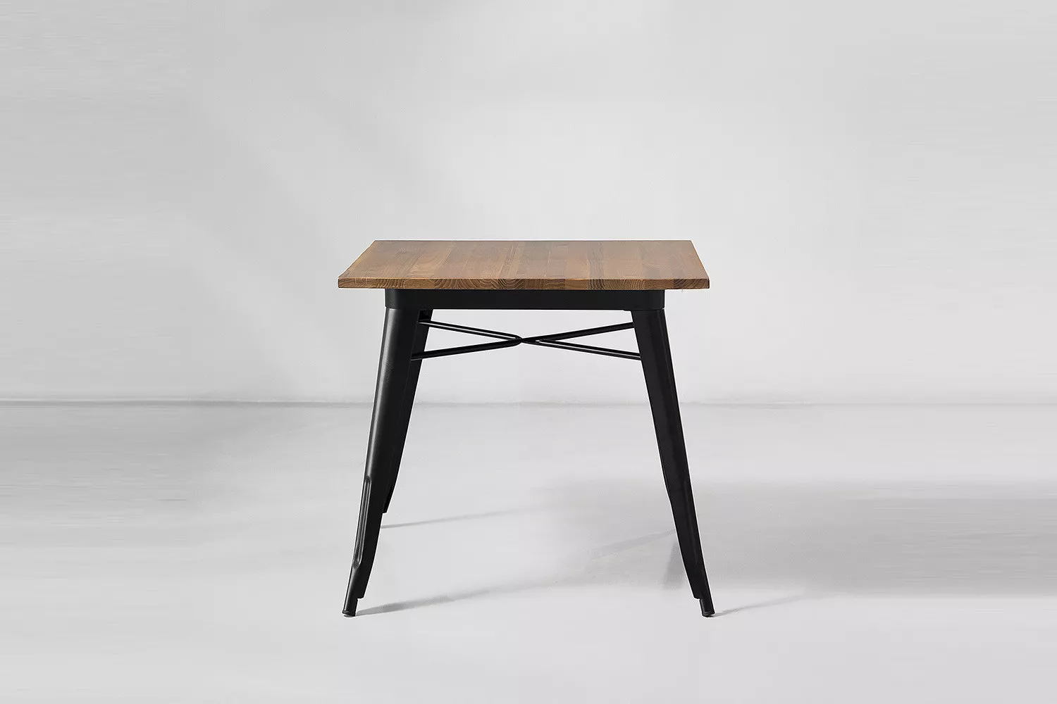 Odell Metal Dining Table – Matt Black. - Image 2