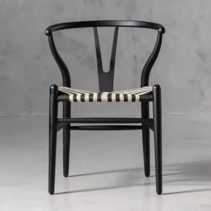 Sofia Dining Chair – Black & Natural (Wholesale Available)